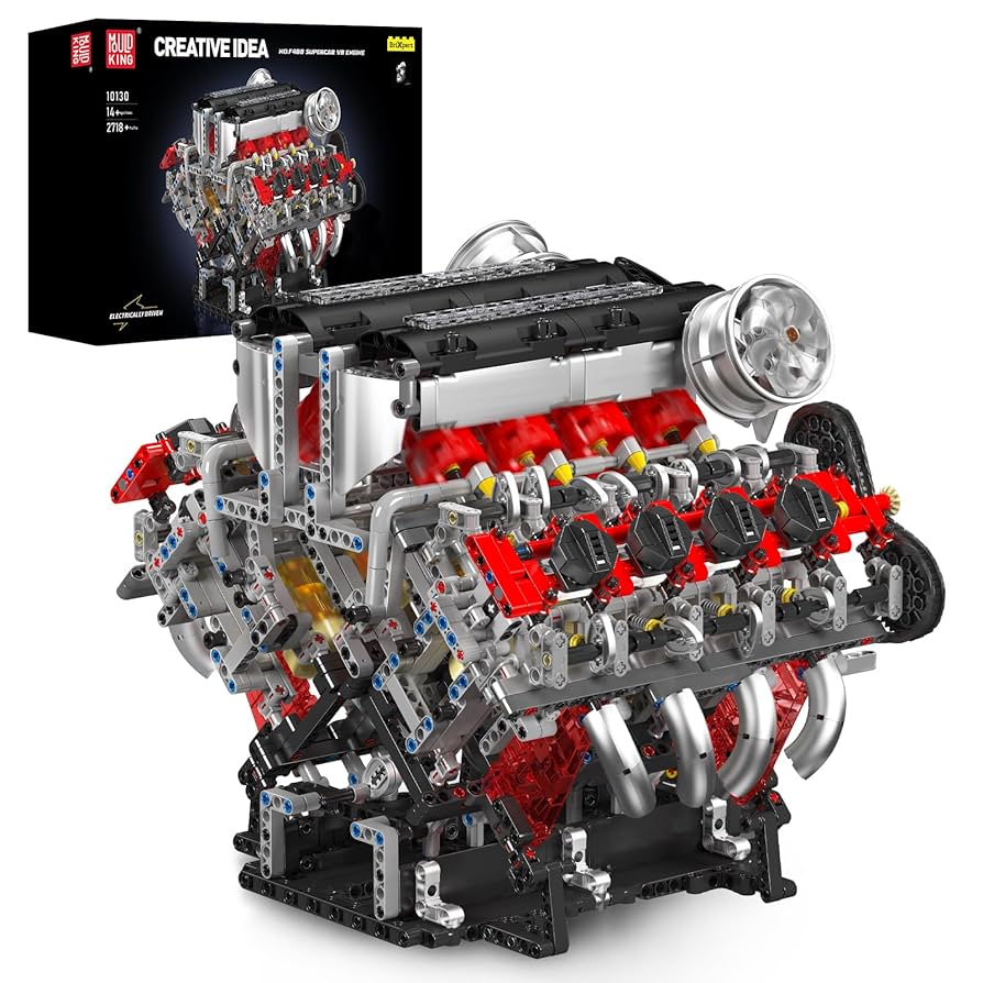 Amazon.co.jp: Mould King 10130 MOC技術（V8）8気筒エンジン